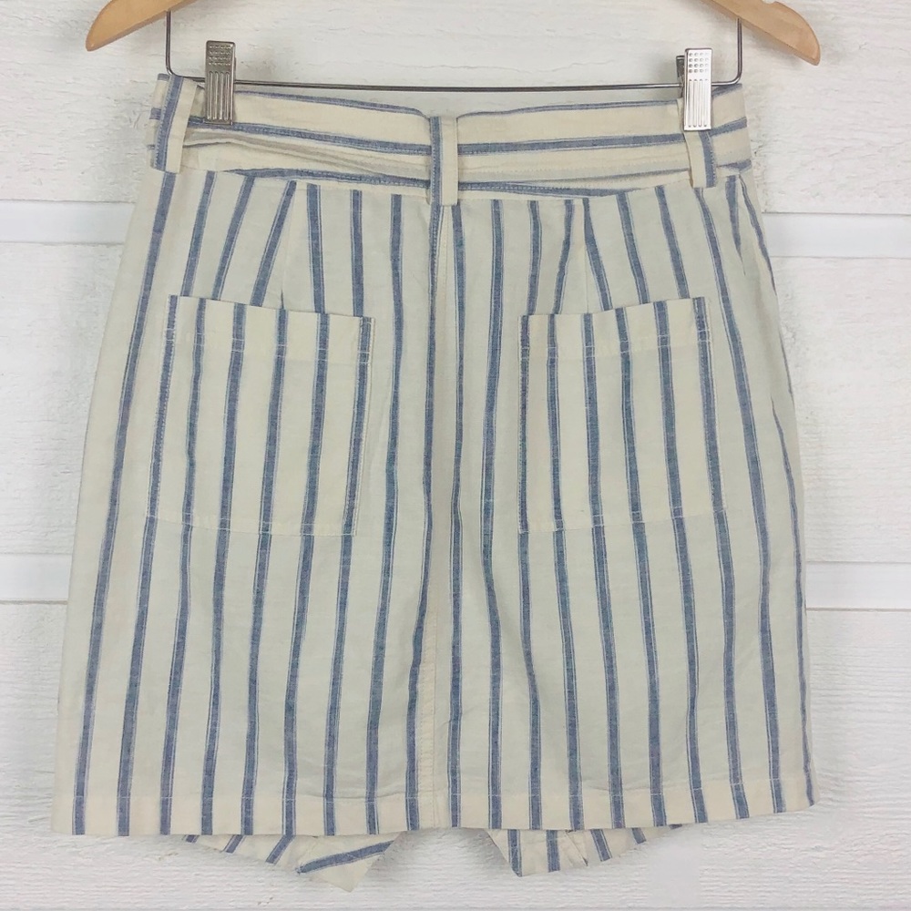 MADEWELL Portside Skirt with Blue Ticking Stripe - Picture 3 of 5
